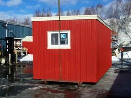 Portable metal storage building kit