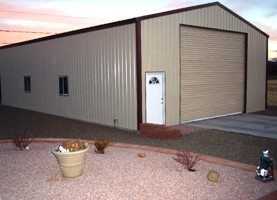 Metal RV storage building
