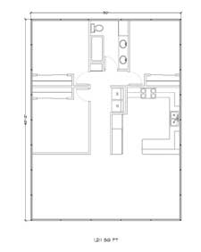 Alpine house kit large floor plan