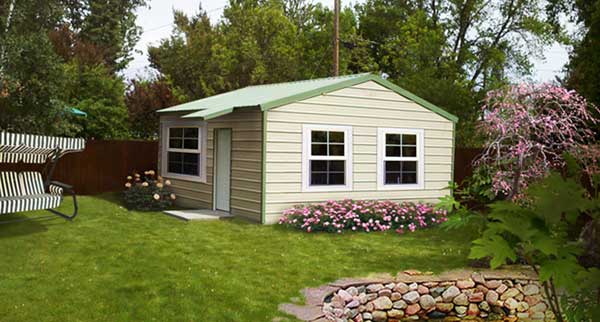Metal siding on a kit home