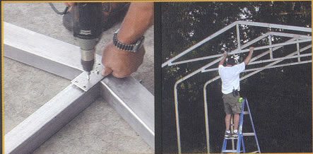 Kit home roof and wall assembly