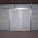Patio Door Frame Out In A Metal Building