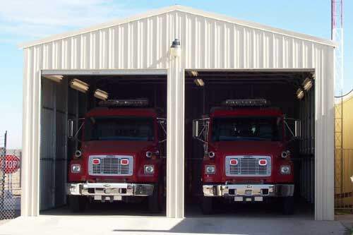 Metal storage building
