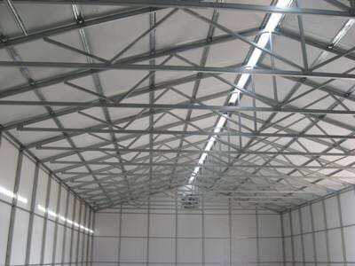 Metal storage building