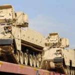 Military equipment enroute to Afghanistan