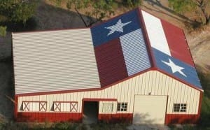 Steel building plant in Texas