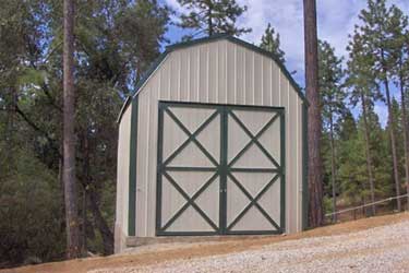 Gambrel Style portable metal buildings