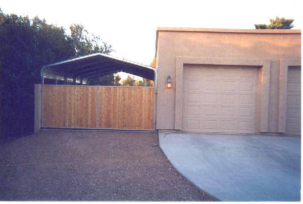 Carport With Gate Low Profile Hoa Compliant