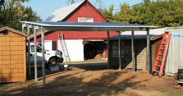 Solar Carport Frame Absolute Steel