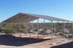 Continuous Slope Horse and Livestock Shelter