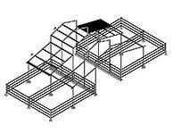 Open Air Horse Barn with Corral and Turnout
