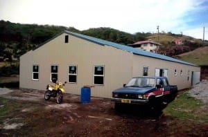 Installing Trim on a Steel Building