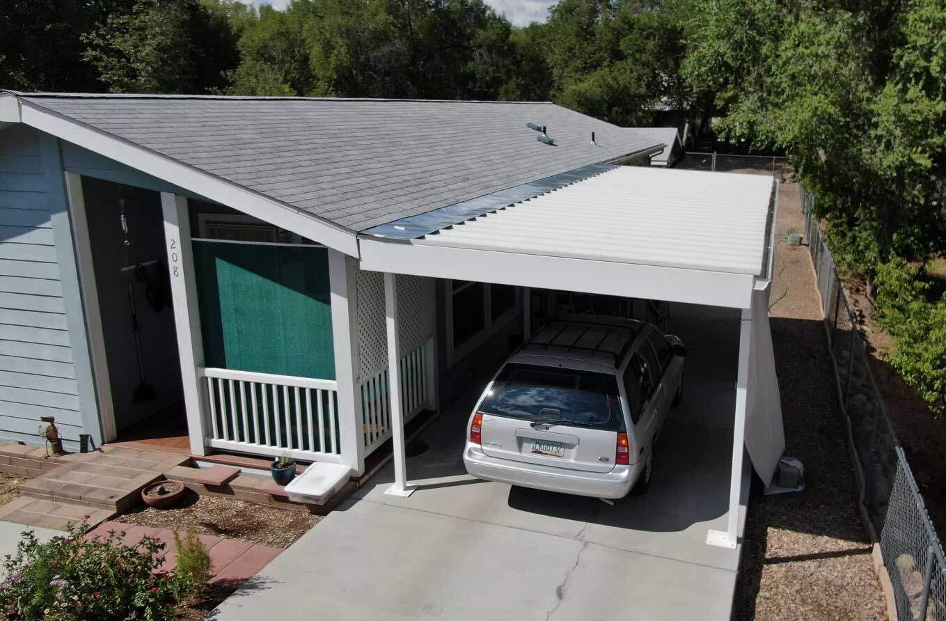 Steel Single Slope Carport