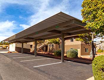 Commercial covered parking for Lake Havasu area business