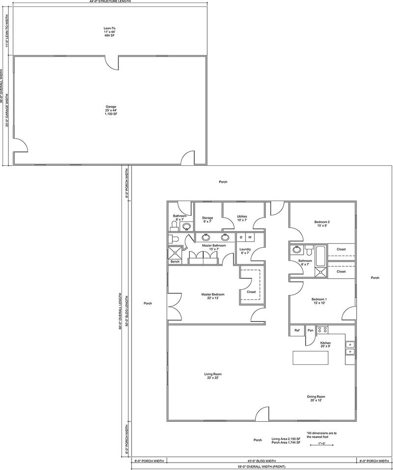 The Kaufman conceptual floor plan