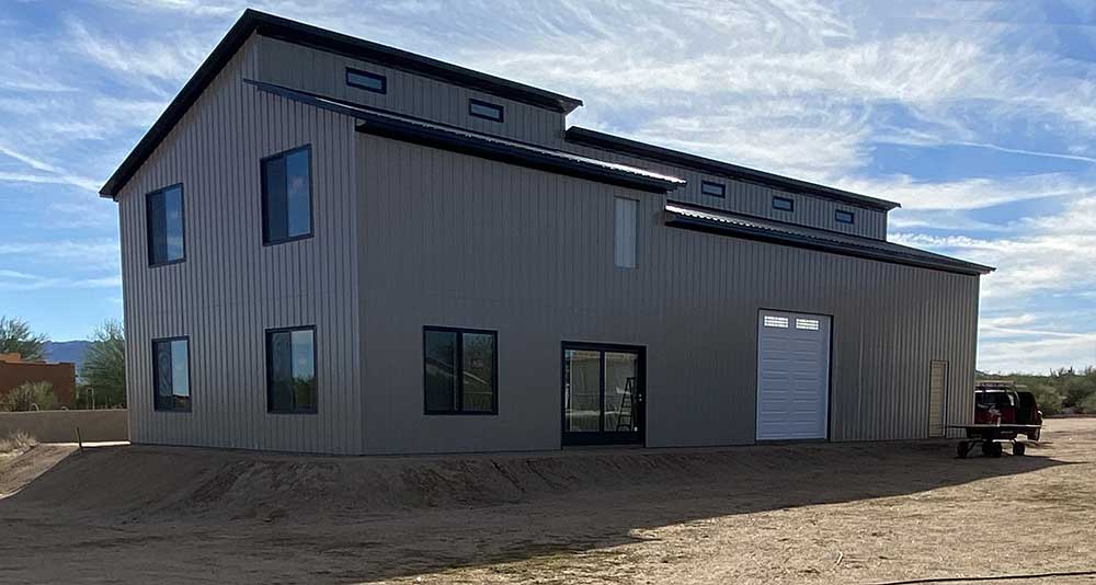 Two-Story Office with Double RV Bay
