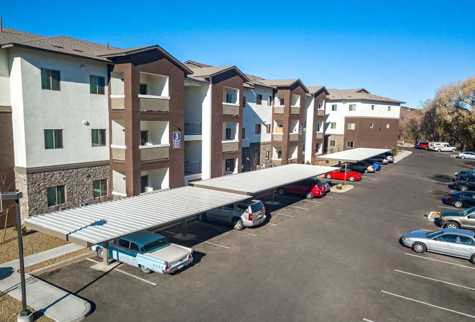 Apartment Covered Parking Semi Cantilever for Apartments